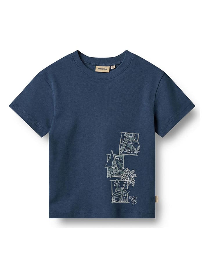 Wheat Koszulka "Ben" w kolorze granatowym rozmiar: 110