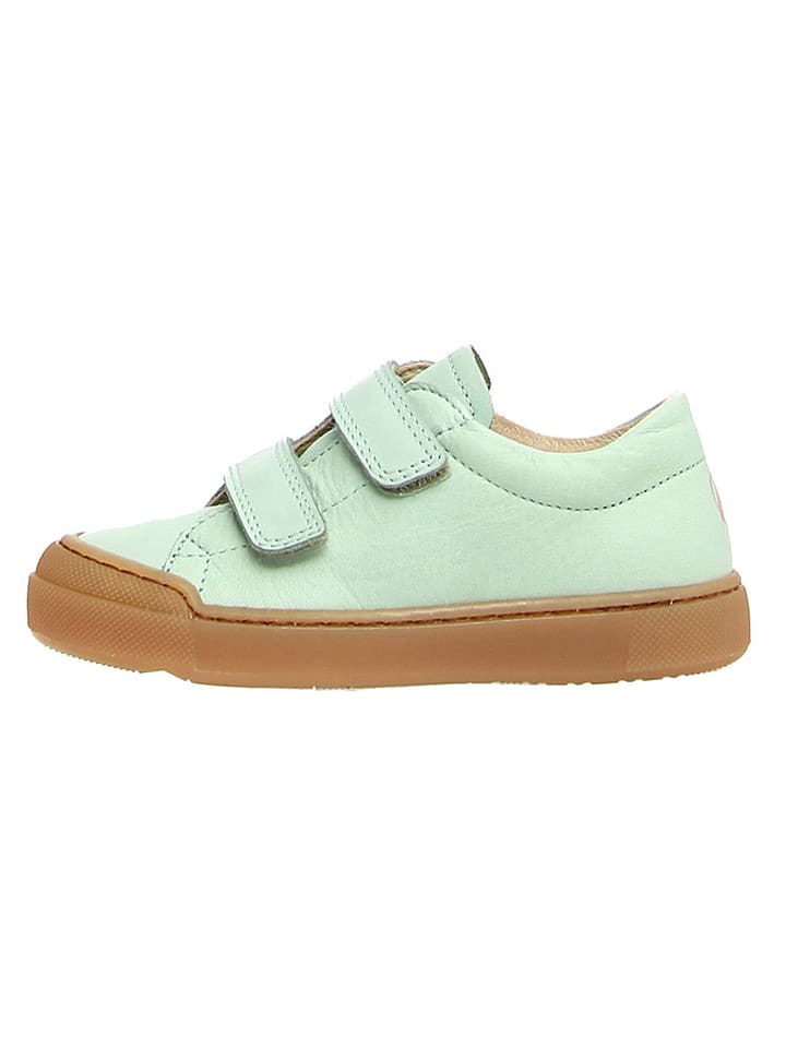 Naturino Skórzane sneakersy "Eindhoven VL" w kolorze turkusowym rozmiar: 29