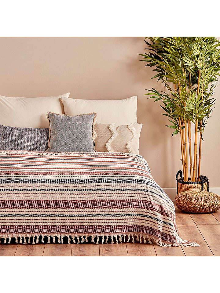 BELLA MAISON Narzuta "Linea" w kolorze czerwono-niebieskim rozmiar: 200x230 cm