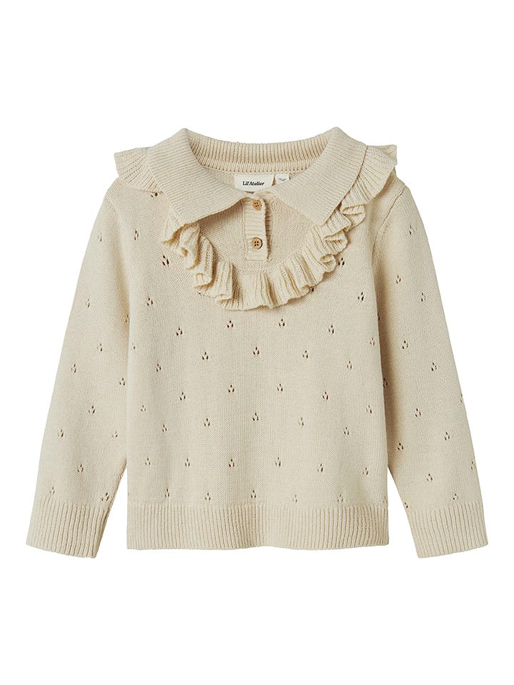 Lil Atelier Sweter w kolorze beżowym rozmiar: 92