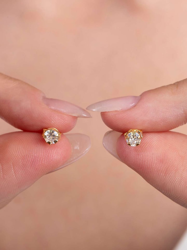 Lodie Silver Srebrne kolczyki-wkrętki z cyrkoniami rozmiar: onesize