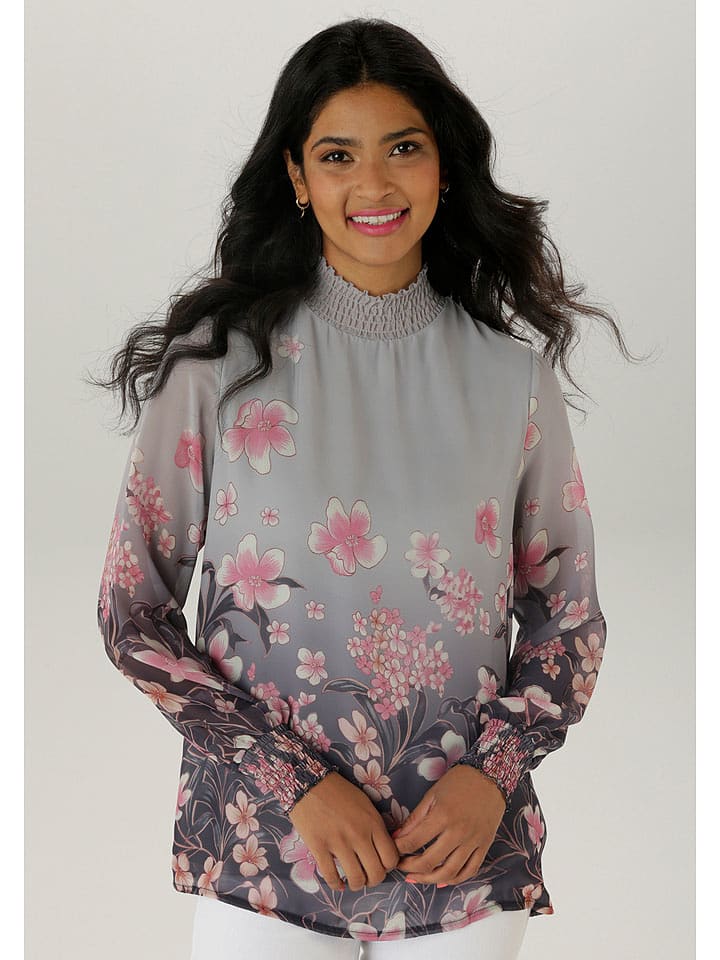 Aniston Bluzka w kolorze szaro-jasnoróżowym rozmiar: 44