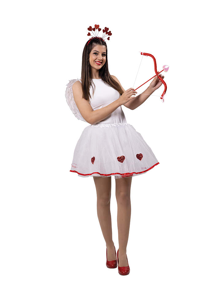 Party x People Spódnica tiulowa "Amor" w kolorze białym rozmiar: onesize