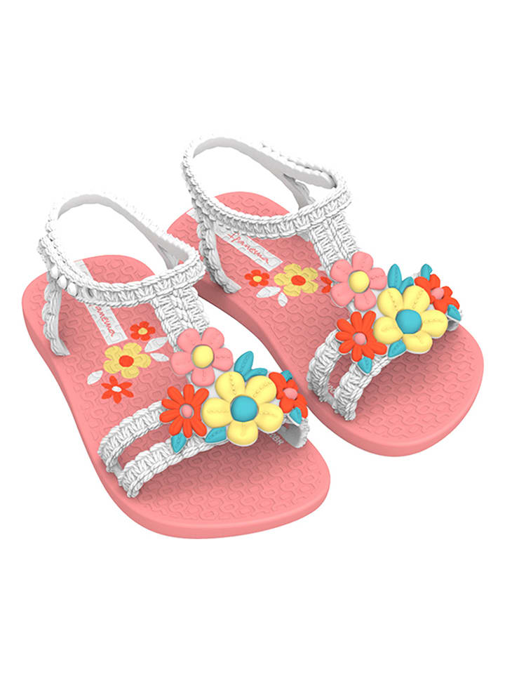 Ipanema Sandały "My first Ipanema VI" w kolorze różowo-białym rozmiar: 19/20