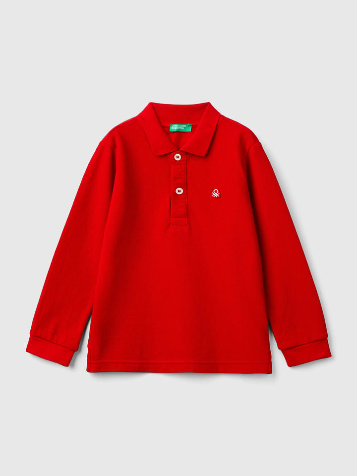 Benetton Koszulka polo w kolorze czerwonym rozmiar: 104