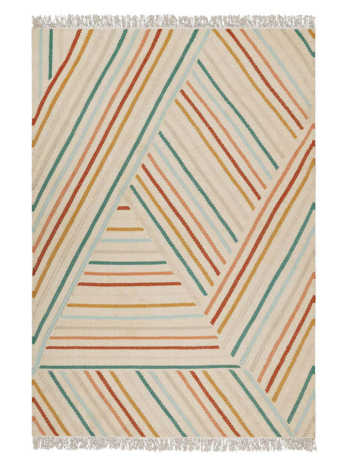 Wecon Home Wełniany dywan "Modern Pop" w kolorze kremowym ze wzorem rozmiar: 160x230 cm