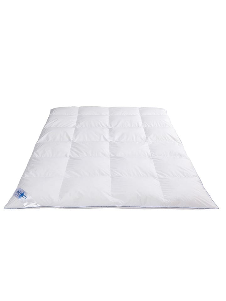 Böhmerwald Kasetowa kołdra puchowa "Bayern" w kolorze białym rozmiar: 200x200 cm