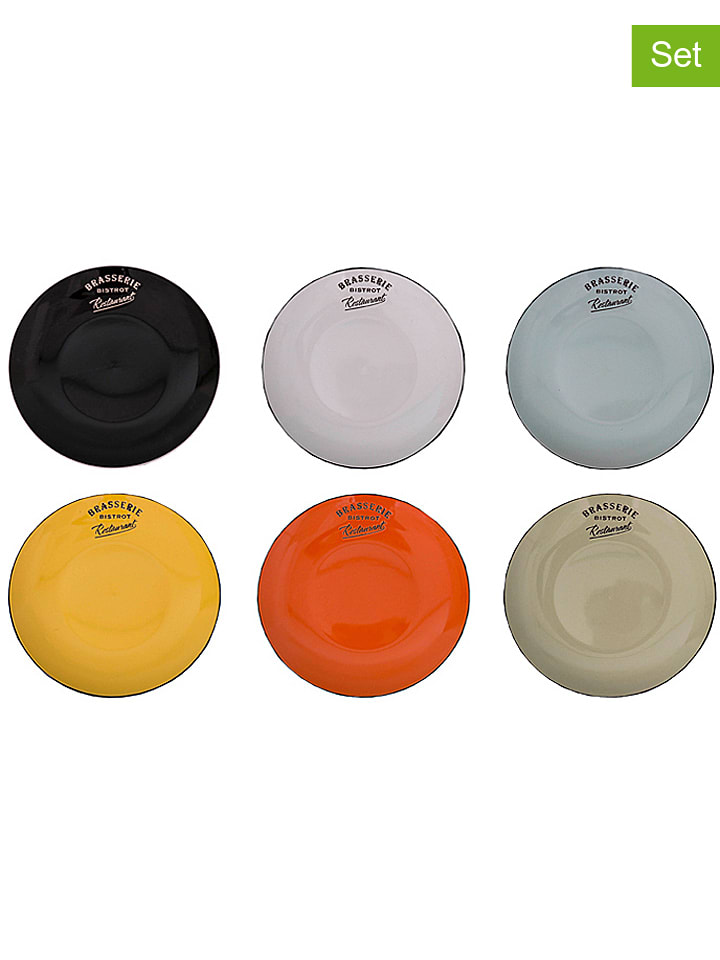 Anticline Talerze obiadowe (6 szt.) w różnych kolorach - Ø 27 cm rozmiar: onesize