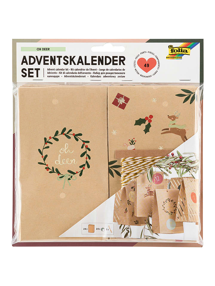 folia PAPER 49-częściowy zestaw "Oh Deer" w kolorze beżowym rozmiar: onesize