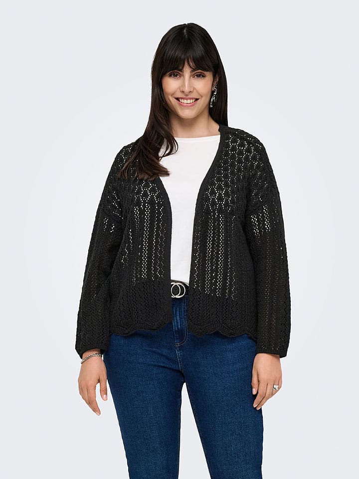 ONLY Carmakoma Kardigan w kolorze czarnym rozmiar: M-46/48