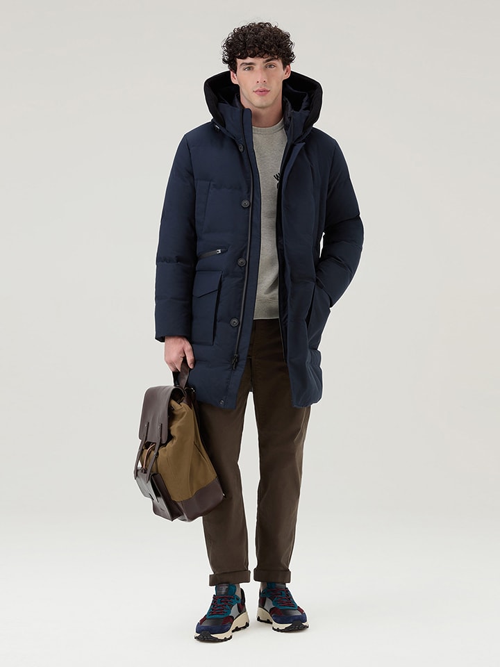 Woolrich Parka puchowa w kolorze granatowym rozmiar: XL