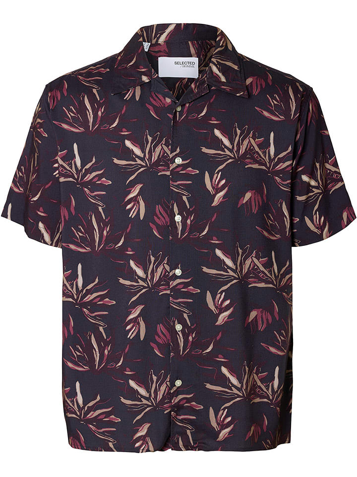 SELECTED HOMME Koszula w kolorze granatowo-fioletowym rozmiar: XL