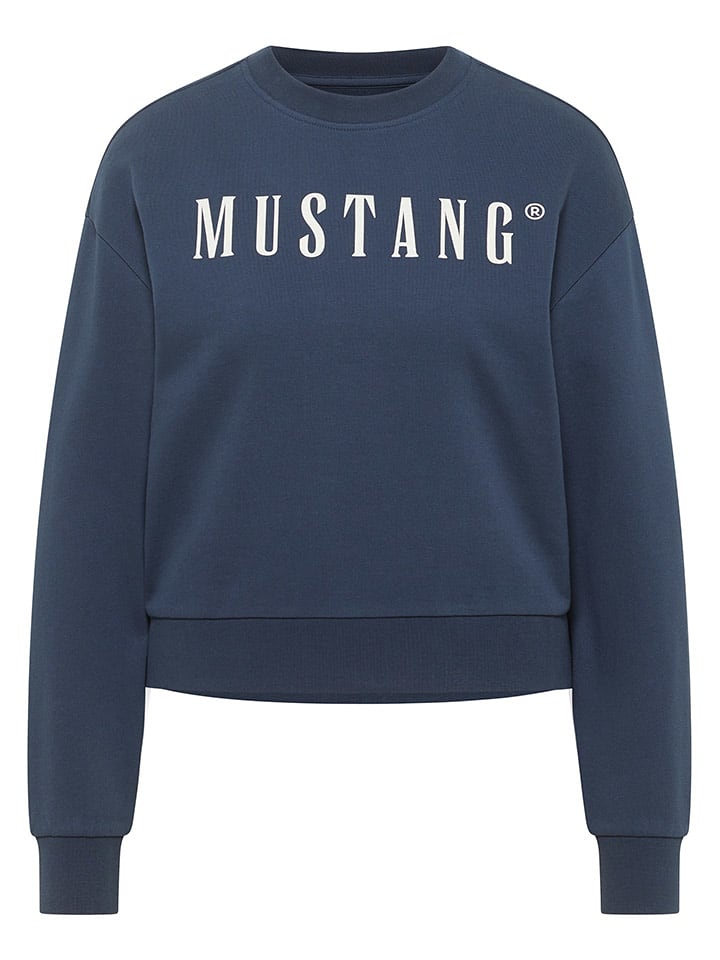Mustang Bluza w kolorze granatowym rozmiar: M