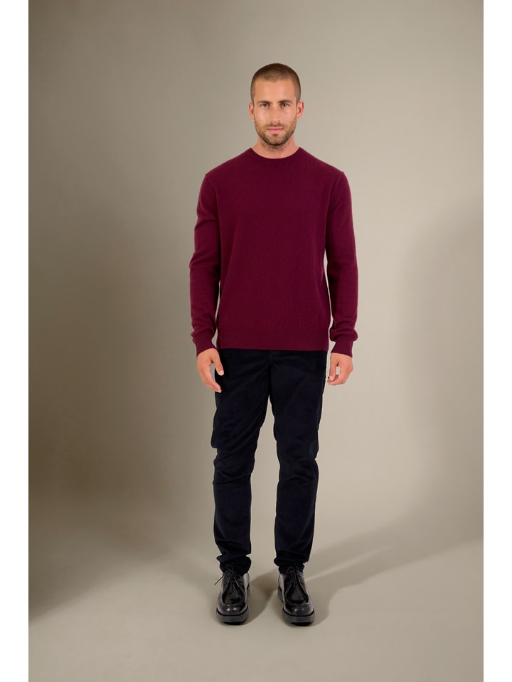 Perfect Cashmere Kaszmirowy sweter "Blake" w kolorze jagodowym rozmiar: M