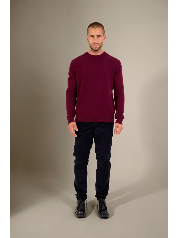 Perfect Cashmere Kaszmirowy sweter "Blake" w kolorze jagodowym rozmiar: M
