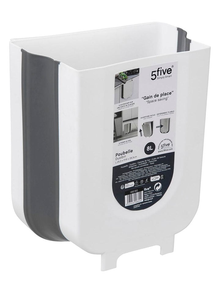 Joybos Kosz w kolorze białym na śmieci - 8 l rozmiar: onesize