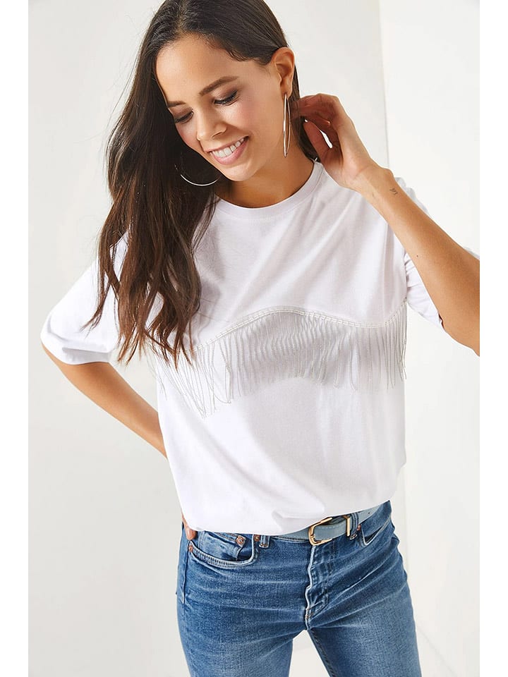 Olalook Koszulka w kolorze białym rozmiar: M