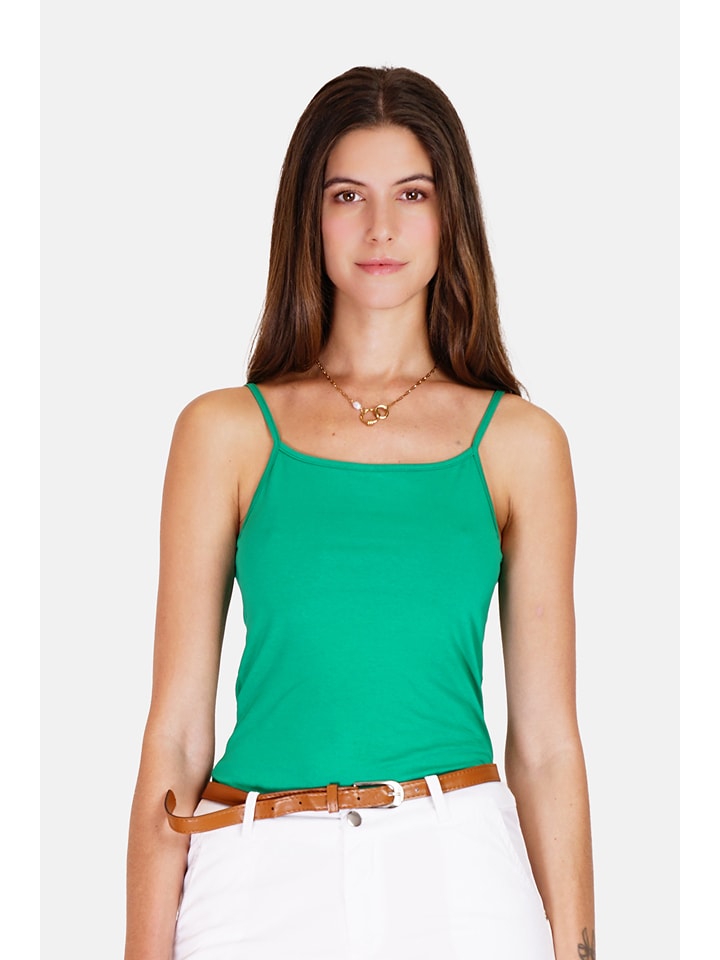 ASSUILI Top w kolorze zielonym rozmiar: 34