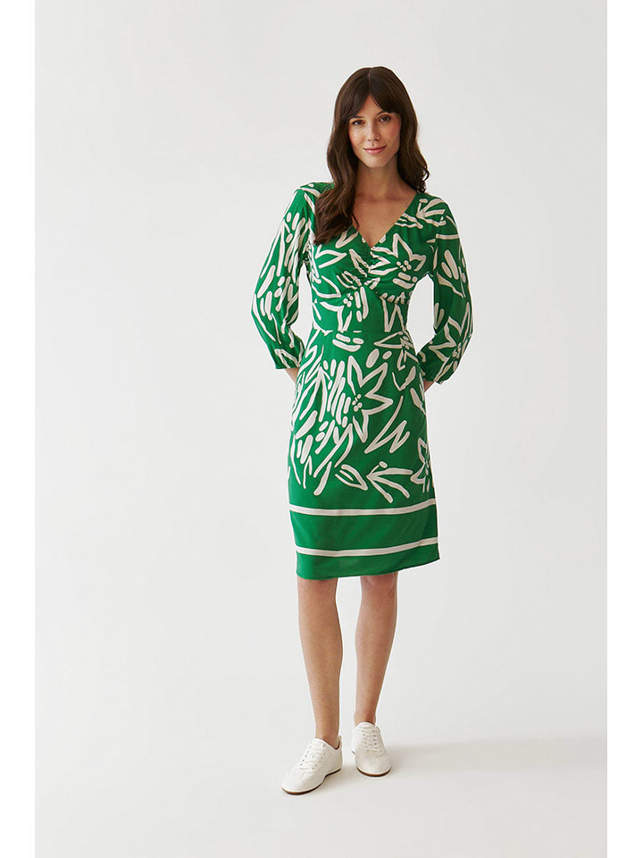 TATUUM Sukienka w kolorze zielono-białym rozmiar: 38