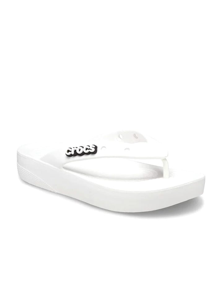 Crocs Japonki "Classic Platform" w kolorze białym rozmiar: 36/37