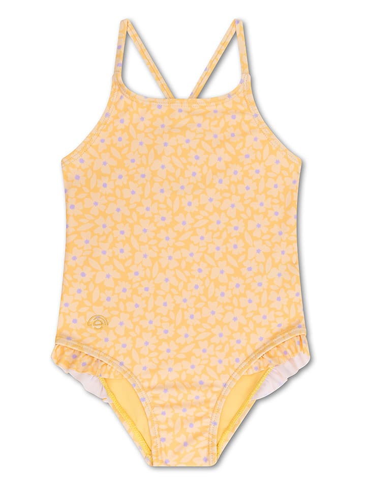 Swim Essentials Strój kąpielowy "Florish" w kolorze żółtym rozmiar: 110/116