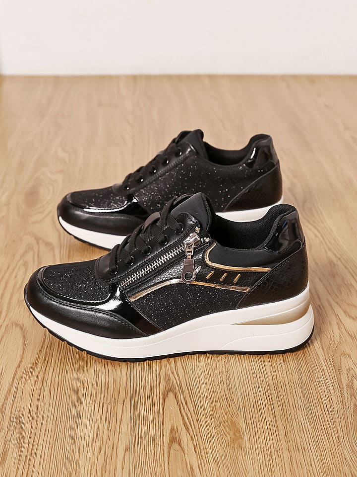 Sixth Sens Sneakersy w kolorze czarnym na koturnie rozmiar: 40