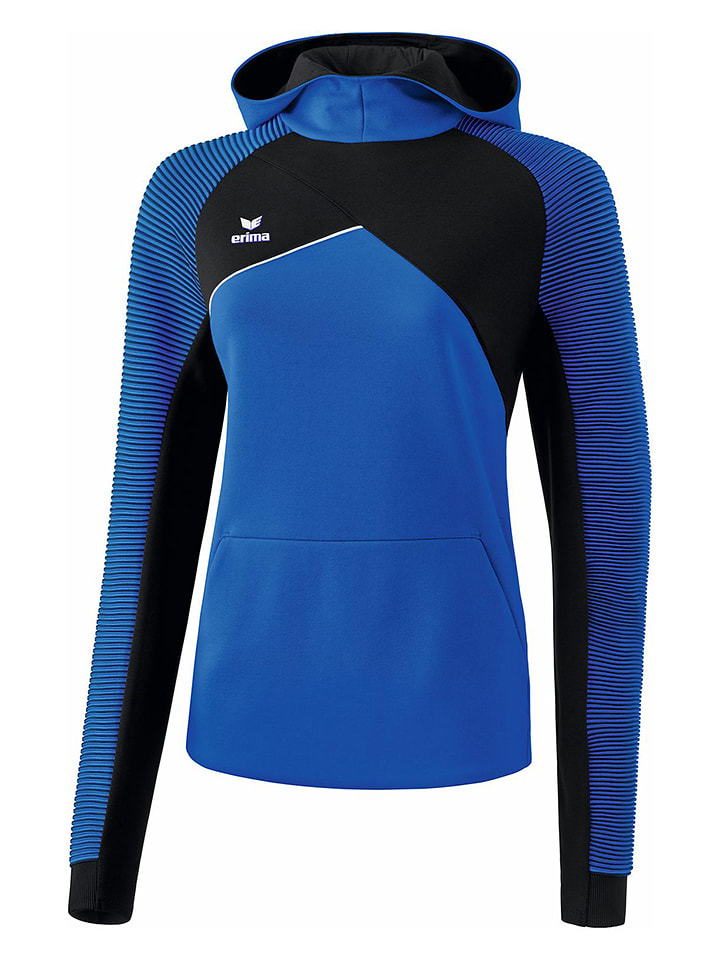 erima Bluza "Premium One 2.0" w kolorze niebiesko-czarnym rozmiar: 36