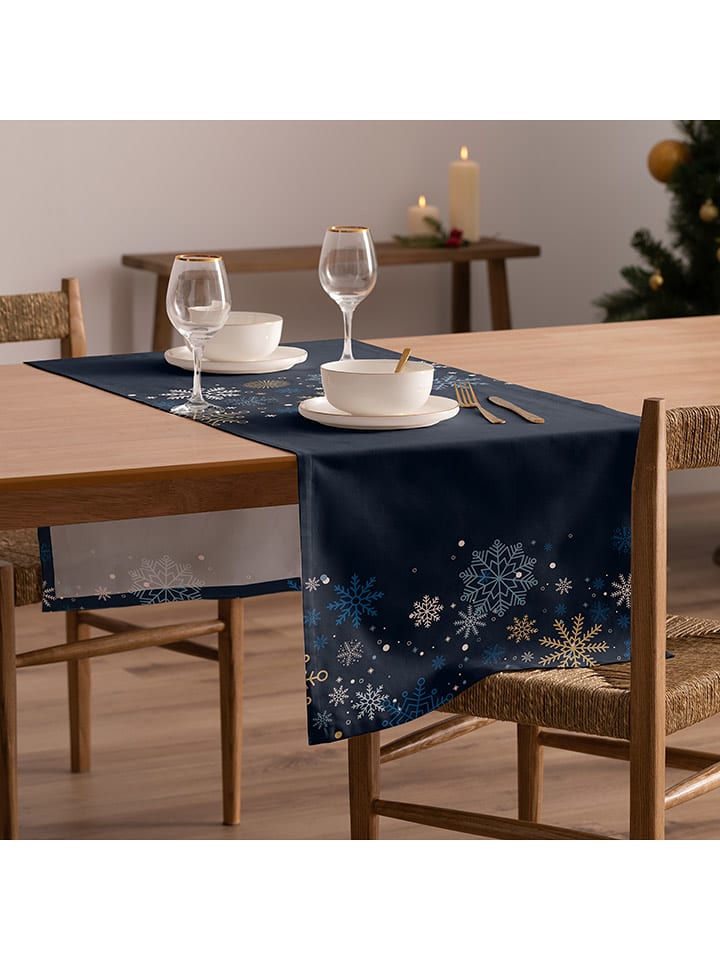 Mint Rugs Bieżnik "Christmas Natalie" w kolorze granatowym rozmiar: 50x155 cm