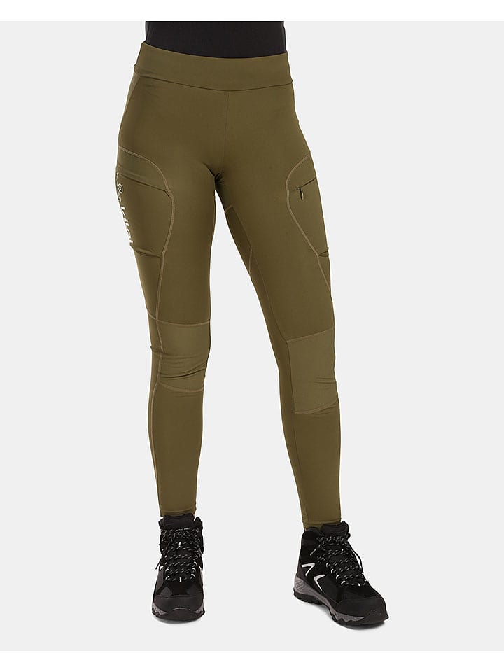 Kilpi Legginsy funkcyjne "Mounteria" w kolorze khaki rozmiar: 38