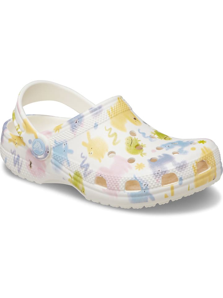 Crocs Chodaki "Classic Pastel Pets" w kolorze białym ze wzorem rozmiar: 36/37