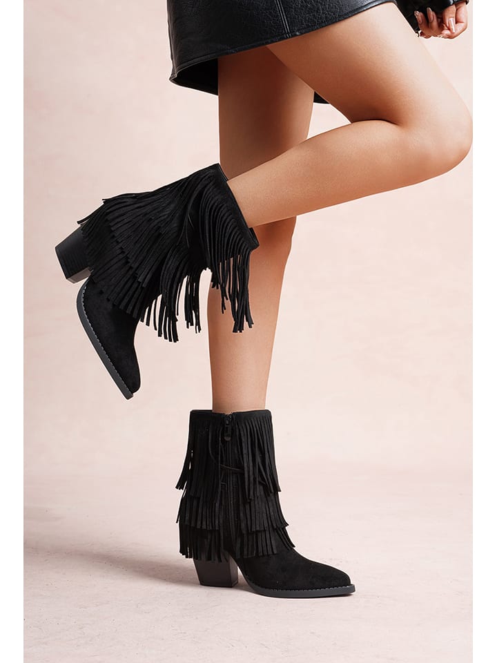 Foreverfolie Botki w kolorze czarnym rozmiar: 38