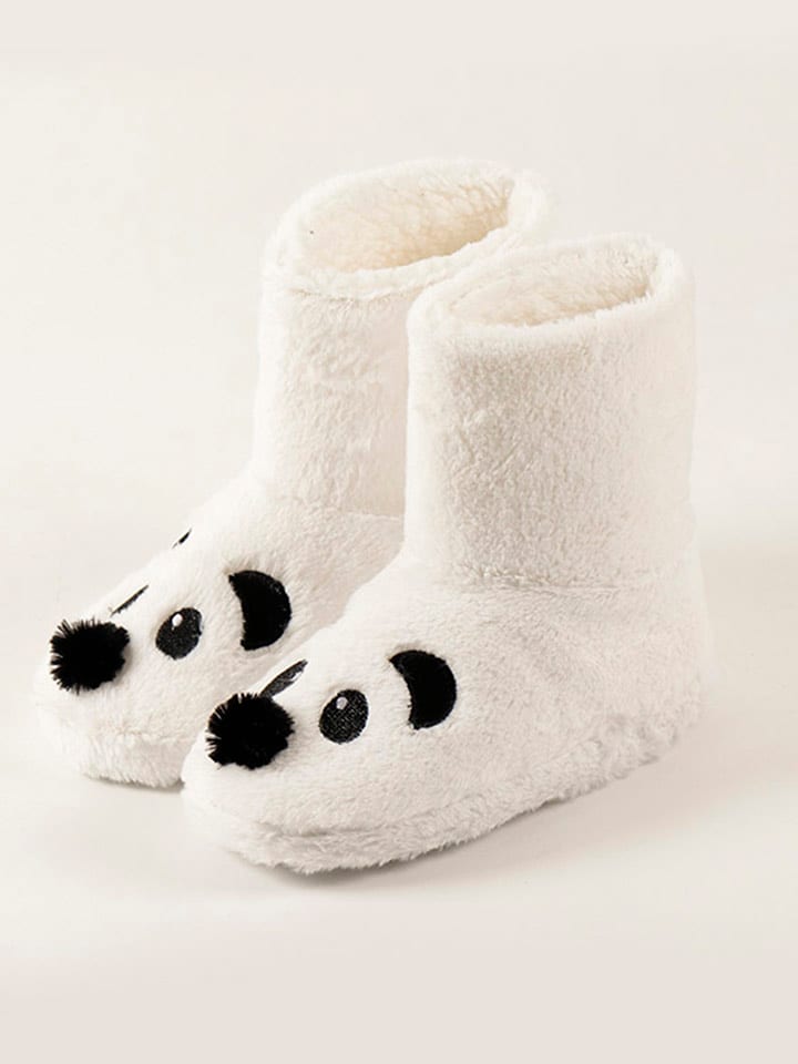 admas Kapcie w kolorze białym rozmiar: 38-39