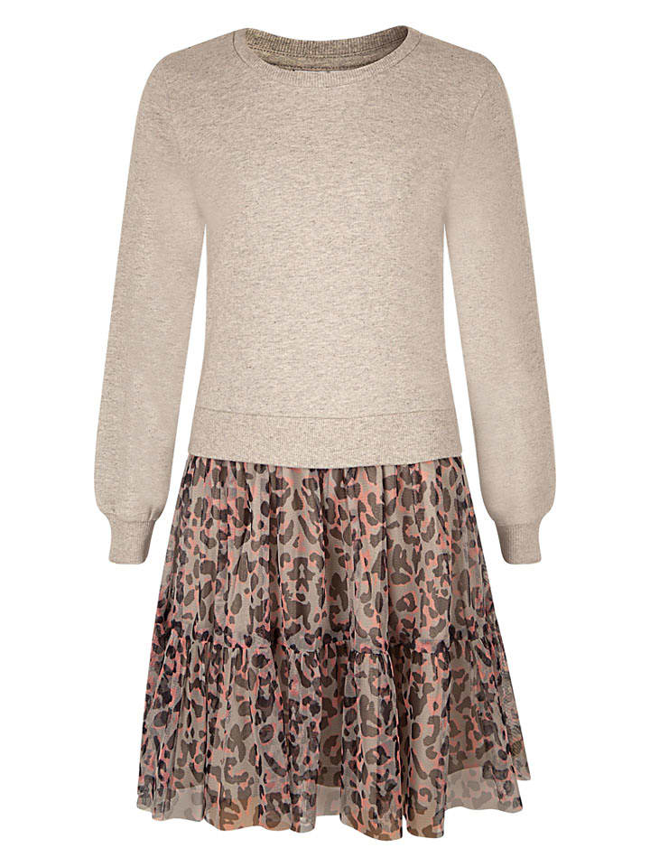 happy girls by Eisend Sukienka w kolorze beżowym rozmiar: 152