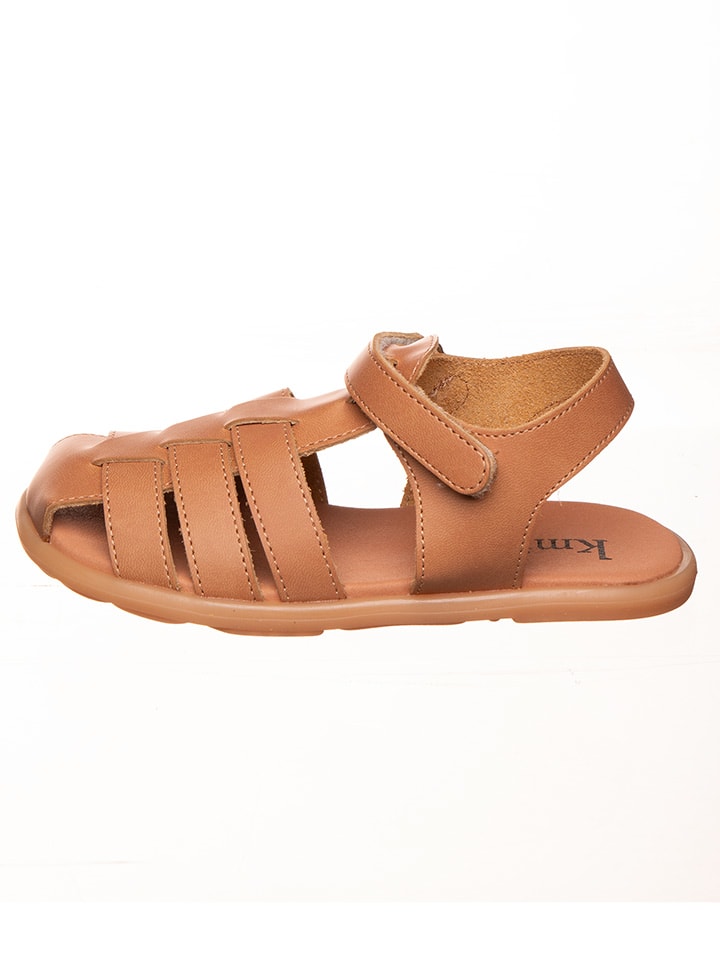 kmins Skórzane sandały w kolorze jasnobrązowym rozmiar: 25