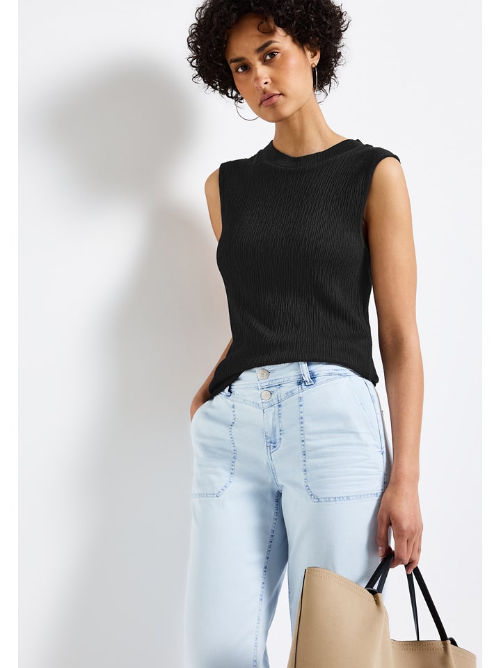 Street One Top w kolorze czarnym rozmiar: 44