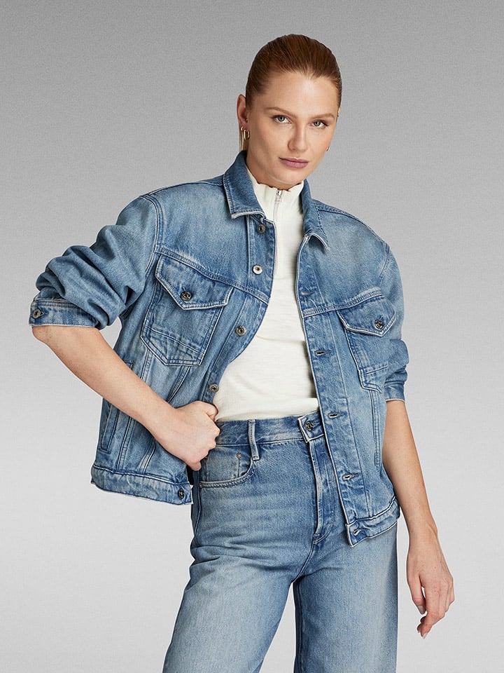 G-Star Kurtka dżinsowa w kolorze niebieskim rozmiar: S