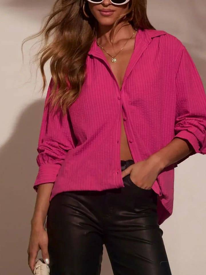 Milan Kiss Bluzka w kolorze różowym rozmiar: M