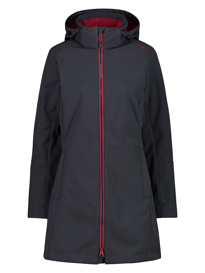 CMP Płaszcz softshellowy w kolorze antracytowym rozmiar: 38