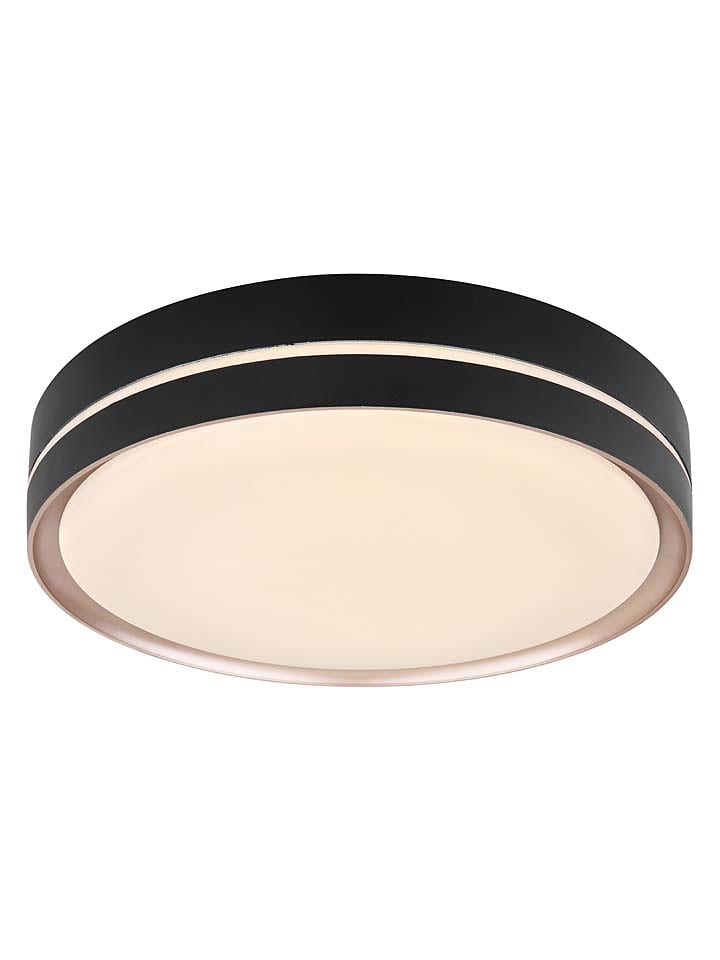 Globo lighting Lampa sufitowa LED "Manni" w kolorze czarnym - Ø 38,5 cm rozmiar: onesize