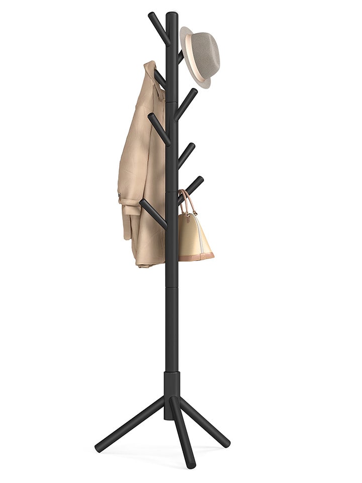 SONGMICS Wieszak stojący w kolorze czarnym - wys. 174,5 cm rozmiar: onesize