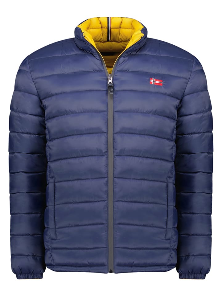 Geographical Norway Kurtka dwustronna "California" w kolorze niebieskim rozmiar: 3XL