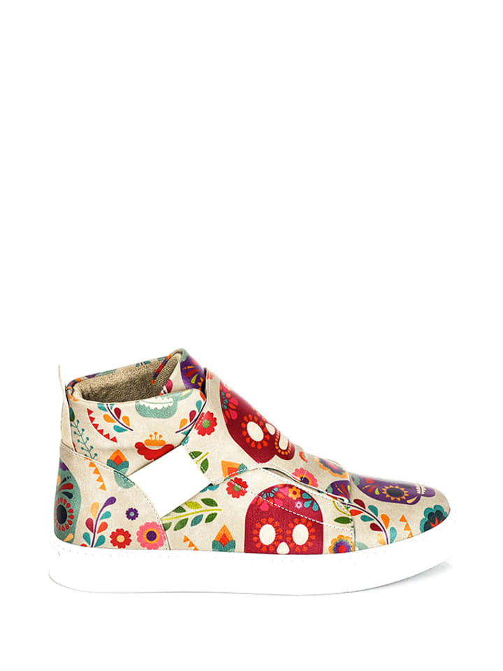 Streetfly Sneakersy w kolorze beżowym ze wzorem rozmiar: 35