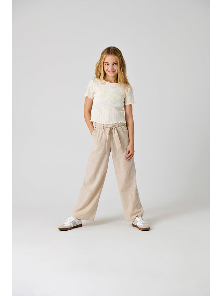 KIDS ONLY Spodnie "Siesta" w kolorze beżowym rozmiar: 140