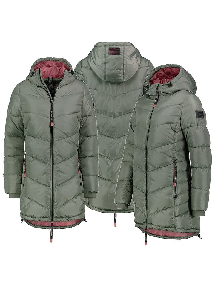 Sublevel Płaszcz pikowany w kolorze zielonym rozmiar: M