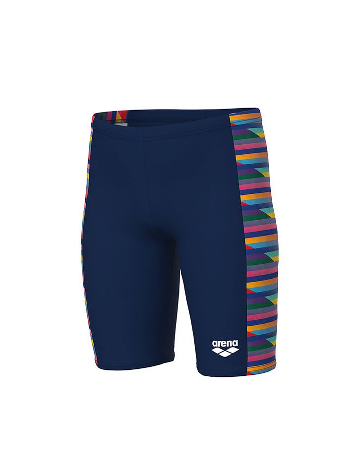 Arena Kąpielówki w kolorze granatowym ze wzorem rozmiar: 152