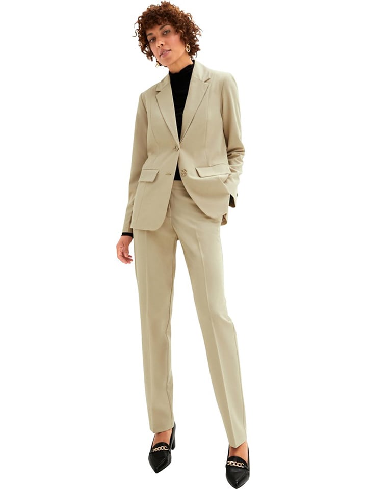 WITT WEIDEN Spodnie w kolorze beżowym rozmiar: 50