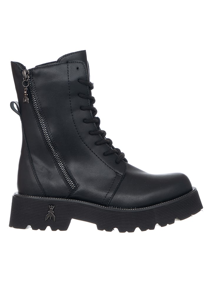 Patrizia Pepe Skórzane botki w kolorze czarnym rozmiar: 37