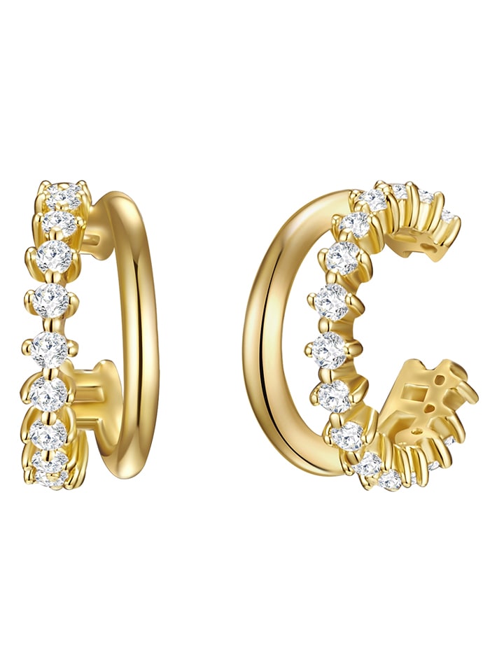 Lulu & Jane Pozłacana nausznica z cyrkoniami rozmiar: onesize