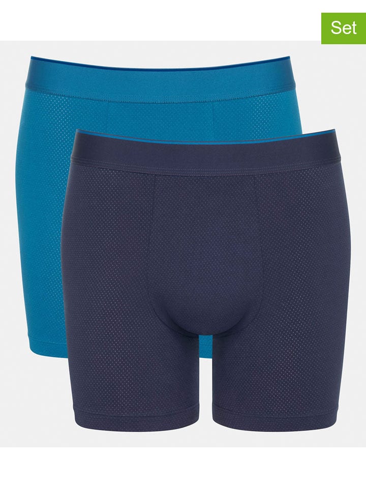 Sloggi Bokserki (2 pary) w kolorze granatowym i niebieskim rozmiar: M