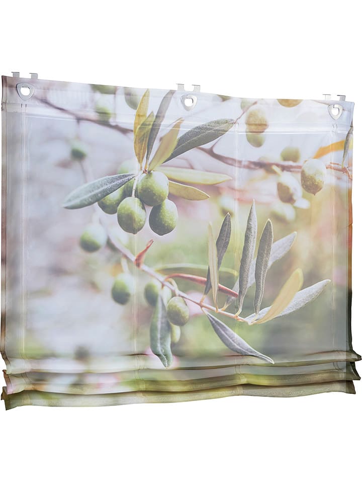 heine home Roleta rzymska w kolorze zielono-błękitnym rozmiar: 130x80 cm